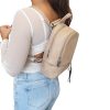 Bibiána kisméretű női hátizsák bézs