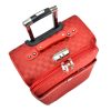 Peking piros bőrönd 67 x 41 x 27 cm puhafalú spinner