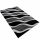 Arielle hosszú szálú shaggy szőnyeg fekete szürke