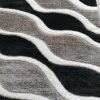 Arielle modern shaggy szőnyeg 125 x 200 cm fekete szürke