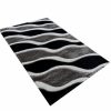 Arielle modern shaggy szőnyeg 250 x 350 cm fekete szürke
