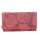 Fruzsina valódi bőr női piros pénztárca rózsás 18 cm
