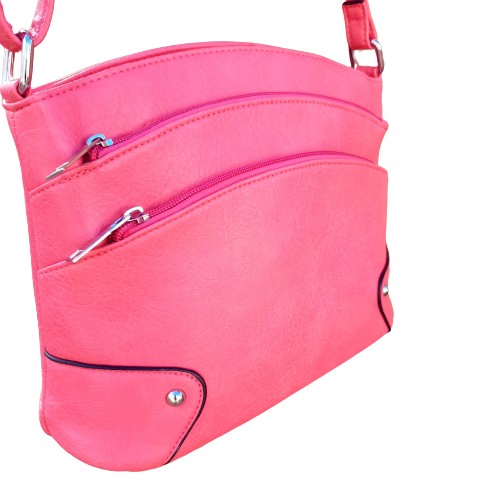 Lilien női oldaltáska kisméretű női táska pink