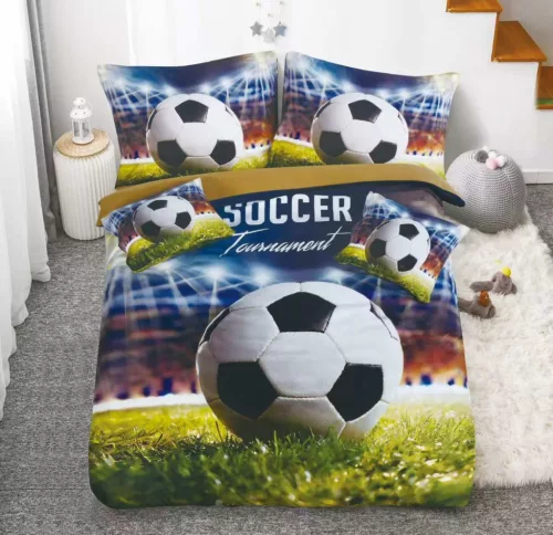 Davina Football 3D ágyneműhuzat 3 részes 140 x 200 cm