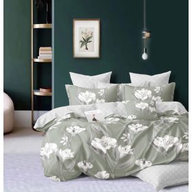   Aggi virágos Pamut Ágyneműhuzat garnitúra 3 részes 140 x 200 cm