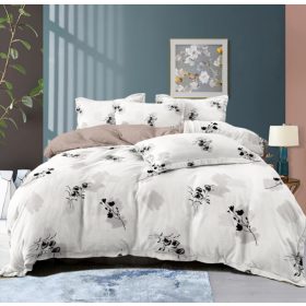   Gertrudis virágmintás ágyneműhuzat garnitúra 3 részes fehér