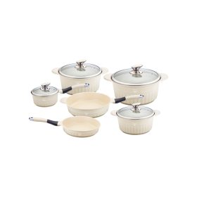 Udo Krém Kerámia bevonatos edénykészlet 10 részes