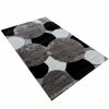 Baker prémium shaggy szőnyeg hosszú szálú fekete szürke 80 x 150 cm