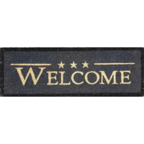 Welcome antracit szürke kókusz lábtörlő 26x75cm