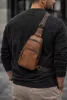 Ravello Line Montaro valódi olasz bőr férfi cross body táska barna
