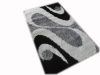 Trend Shaggy szőnyeg 200 x 300 cm Fehér Fekete Szürke