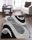 Trend Shaggy futószőnyeg 80 x 300 cm Fehér Fekete Szürke 