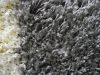 Trend Shaggy szőnyeg Fehér Fekete Szürke 80 x 150 cm