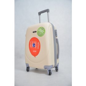   Elstra keményfedelű ABS bőrönd 4 kerekű krém 3 méretben