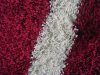 Santorini shaggy szőnyeg 125 x 200 cm piros fehér