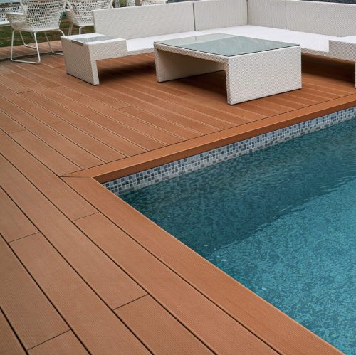 Pool Barna padlódeszka wpc 3 m