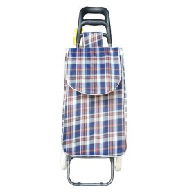 Calbe gurulós bevásárlókocsi kockás bevásárlótáska