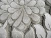 Lénea virágos 3D szőnyeg 125 x 200 cm szürke