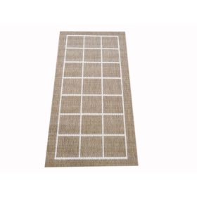 Tropicana Barna kockás Szizál jellegű szőnyeg