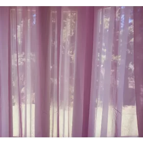 Amina Rózsaszín Organza Függöny 250 x 300 cm