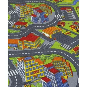 Carplay Autópályás Gyerek Padlószőnyeg 4 m széles