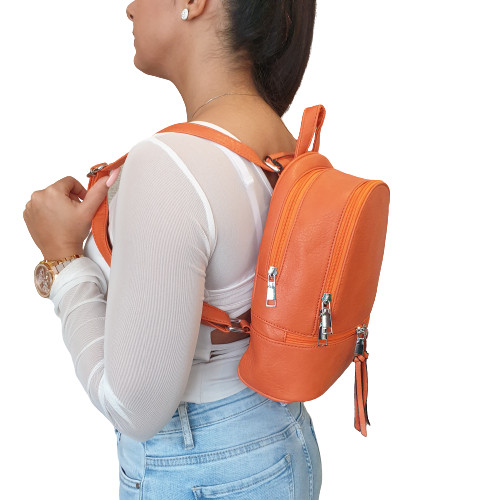 Edvarda kisméretű női hátizsák narancssárga