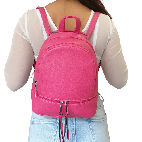 Beatrix kisméretű női hátizsák rózsaszín pink