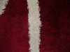 Ria Shaggy Szőnyeg 125 x 200 cm Meggypiros Fehér