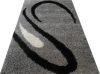 Stardust Shaggy Szőnyeg 250 x 350 cm Szürke Fekete