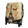 Paris bőrönd szett 3 db-os ABS bézs Eiffel torony
