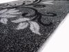 Delta Nyírt fekete szürke indás szőnyeg 125 x 200 cm
