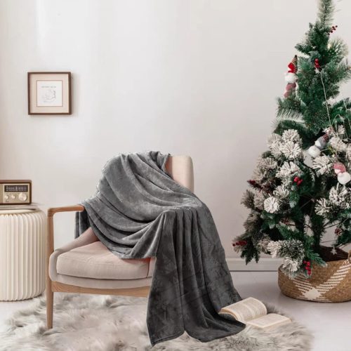Adrina takaró karácsonyi szürke plüss