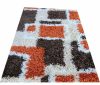 Manarola modern shaggy szőnyeg 300 x 400 cm krém terra barna