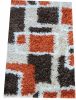Manarola modern shaggy szőnyeg krém terra barna