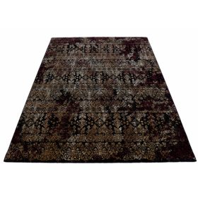 Agapion Klasszikus Szőnyeg Fekete Bordó Barna 80 x 150 cm