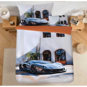 Alike 3 részes pamut ágyneműhuzat 140x200 cm sportkocsis