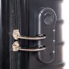 Altenberg ABS fekete bőrönd M-es 62 cm 4 kerekű