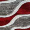 Amarilis shaggy szőnyeg 125 x 200 cm piros szürke