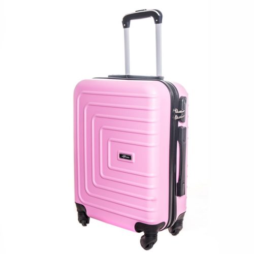 Apolda rózsaszín bőrönd közepes 62 cm Spinner