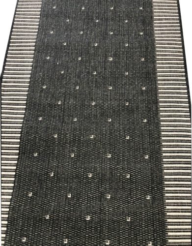 Asha Antracit Szürke Tekercses Futószőnyeg 80 cm széles