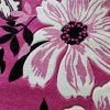 Azzuro rózsaszín szőnyeg virágmintás modern 70 x 100 cm