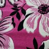 Azzuro rózsaszín szőnyeg virágmintás modern 150 x 230 cm