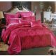 Valentin napi rózsaszín szatén ágynemű 7 részes