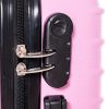 Düren keményfedelű rózsaszín bőrönd WizzAir méret