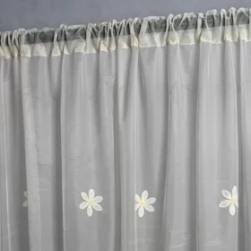   Hajnalka Organza Kész függöny 250 x 300 cm Bézs kis virágos