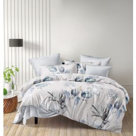   Alexander fehér levélmintás ágyneműhuzat garnitúra 3 részes