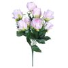 Balinka művirág élethű mű rózsacsokor rózsaszín 10 szálas