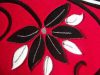 Decoria Nyírt szőnyeg 125 x 200 cm szürke piros