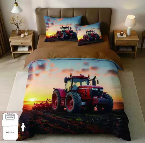 Benda Traktoros Ágyneműhuzat Garnitúra 3 részes 140 x 200 cm
