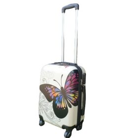   Bodony pillangós bőrönd kivehető kerekekkel keményfedeles
